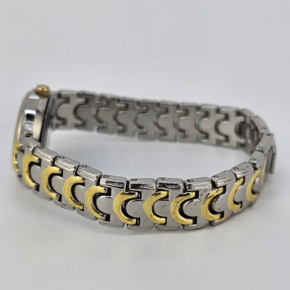 Women's Watch 24MM White Dial Two Tone Bracelet‎ Band 6.5